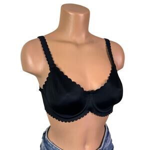 Body Touch Dim Underwired balconette bra in black